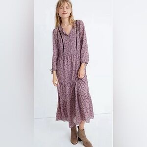 NWT Madewell Long sleeve floral dress